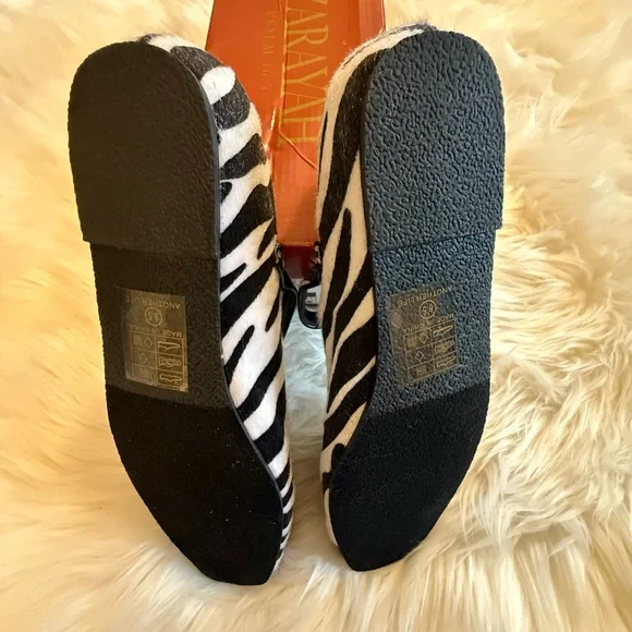 NEW Zebra Print Flats, Size 8.5 - Picture 4 of 6